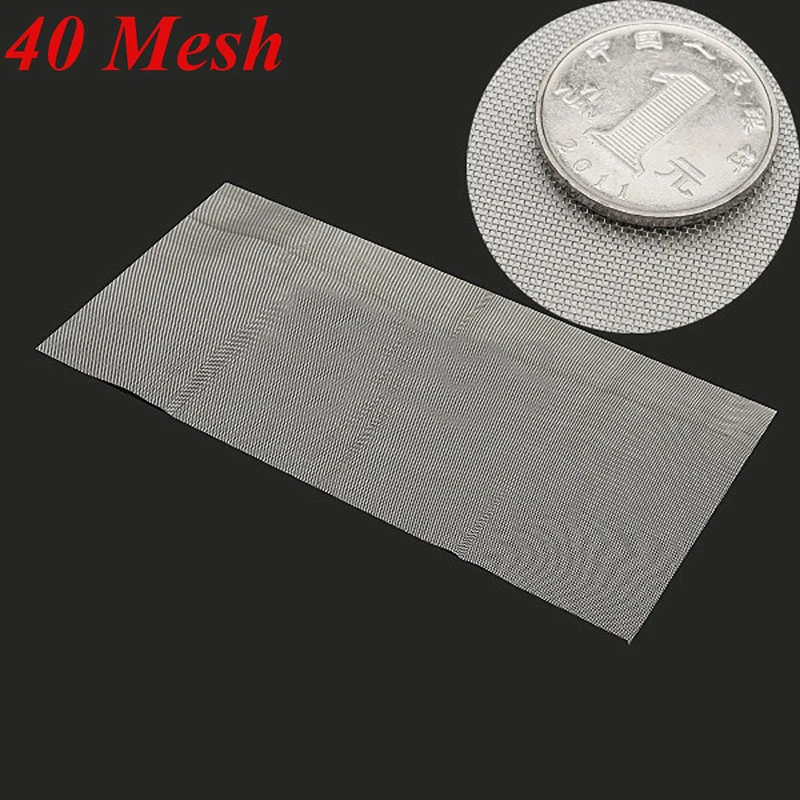 5/8/20/30/40 Mesh Stainless Steel Woven Cloth Screen Wire Filter Sheet 6x12\'\'