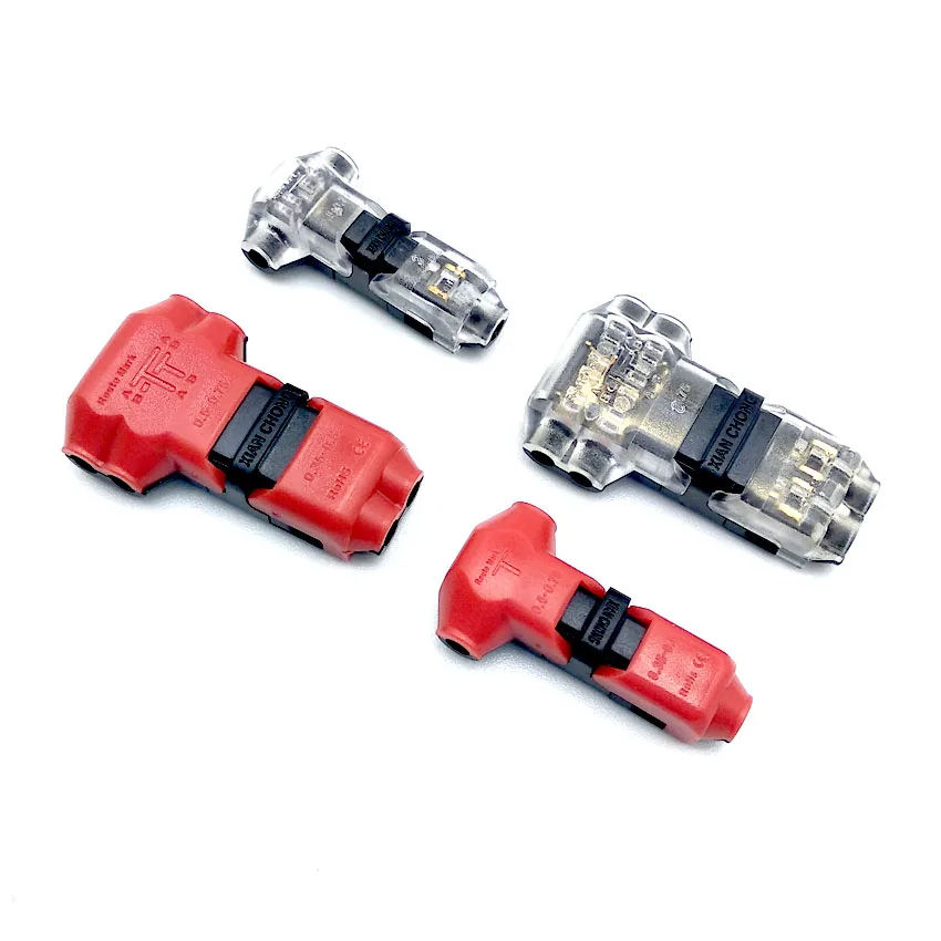 I H T tipo 1Pin 2Pin DC/AC 300V 10A Fio Conector 18-22AWG sem soldagem scotch lock Conector rápido braçadeira de cabo Bloco de terminais