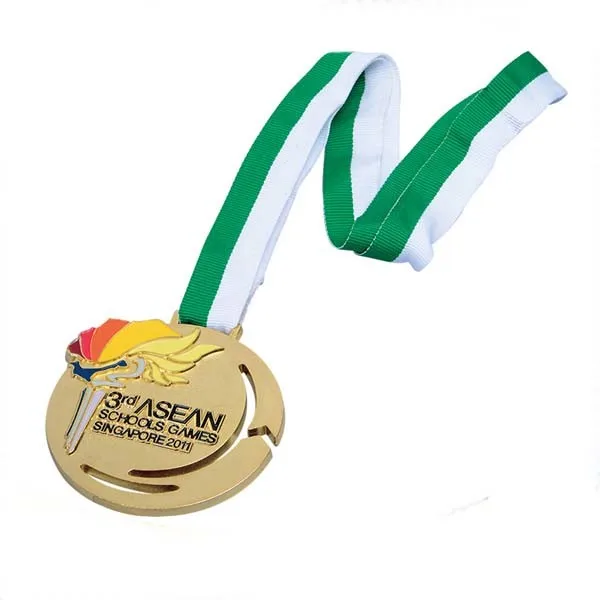 Factory Wholesale Torch Medal Hot Gold Medal