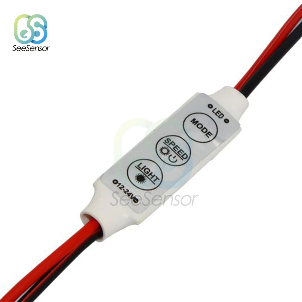 Dimmer Controller Switch for Single Color LED Strip Light Lamps 3 Keys DC 12V for 3528 5050 5630 5730 3014