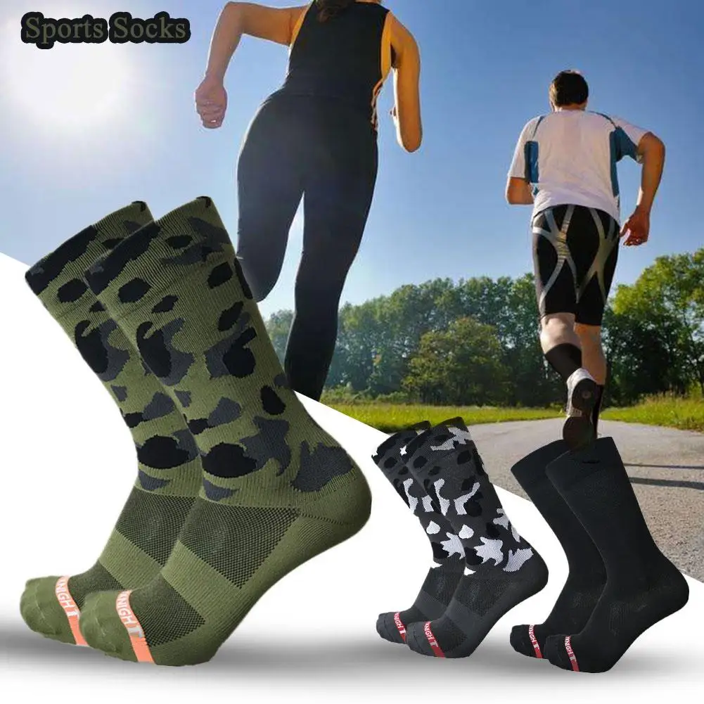 2018 New Olive Green Camouflage Professional Outdoor Running Riding calze da ciclismo calze da bici sportive Unisex