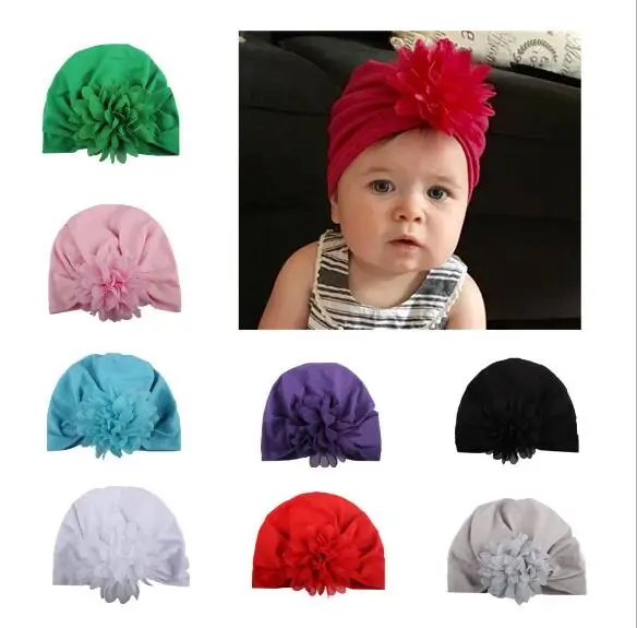 2017 New 10pcs/lot newborn photography props Bohemia Style Bohemian Flower Baby Bowknot Hat Cute Crochet Beanie India Cap