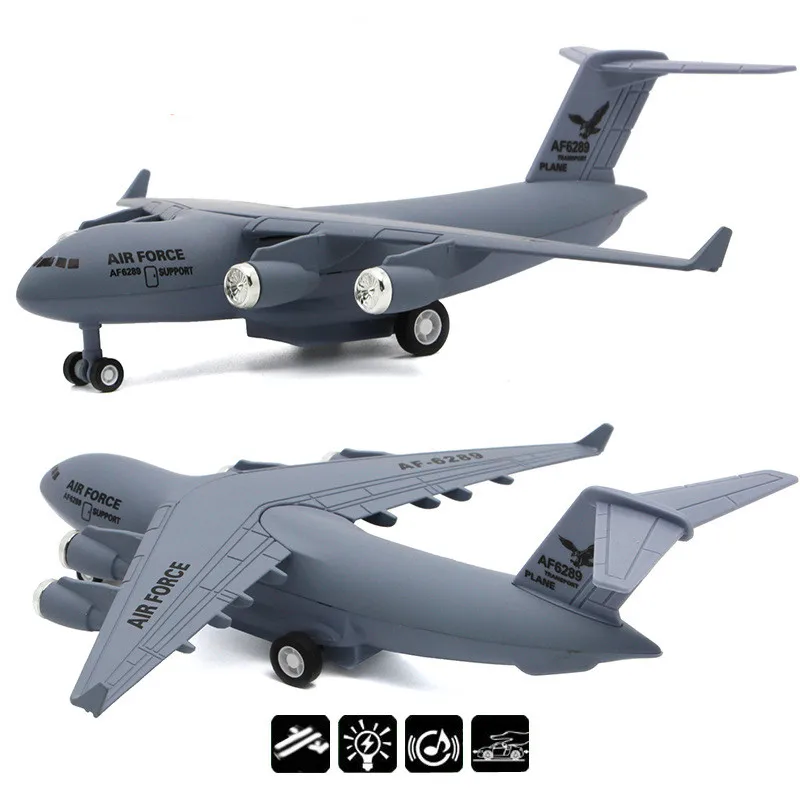 1:300 alloy pull back airplane toy,high simulation C17 hercules transport aircraft,metal model,musical  flashing,free shipping