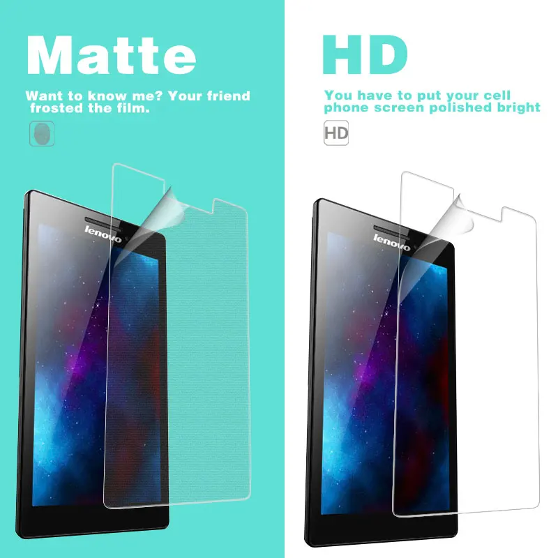 HOT! HD Clear Glossy Film For Lenovo Tab 3 A7-10 7 in Matte Film of Anti-Glare Anti-Fingerprint With Cleaning Tools