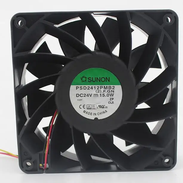 The original  PSD2412PMB2 12cm 12038 24V 15W 3 line of air cooling fan