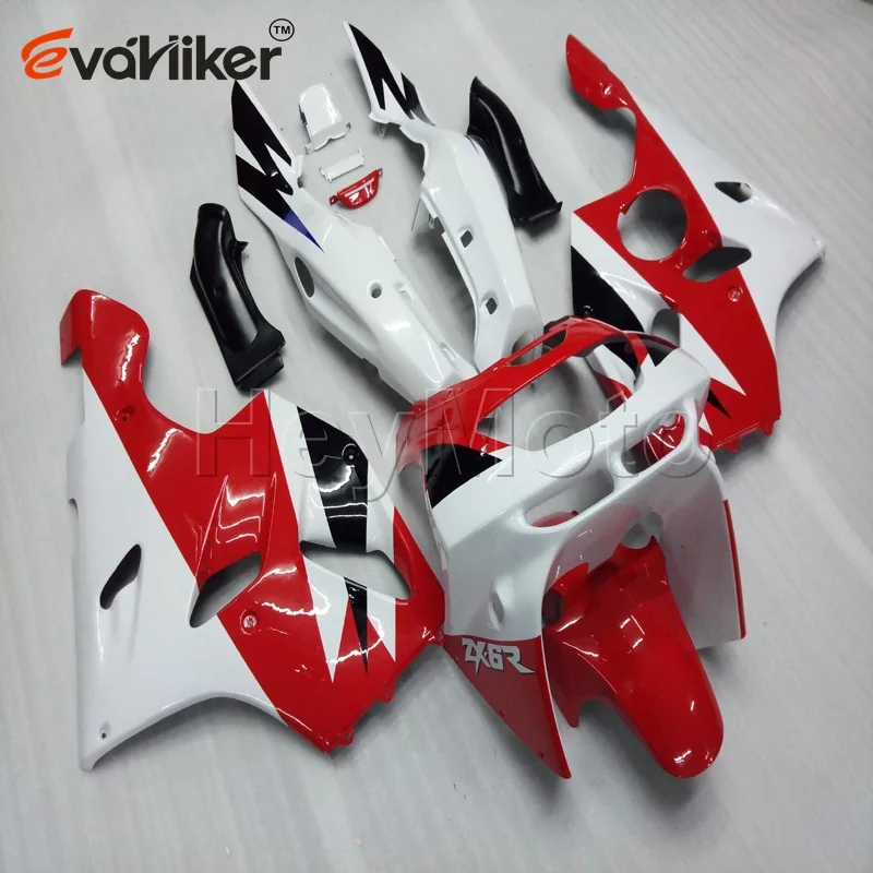 

Motorcycle fairing for ZX6R 1994 1995 1996 1997 red white ZX-6R 94 97 ABS plastic panels kit