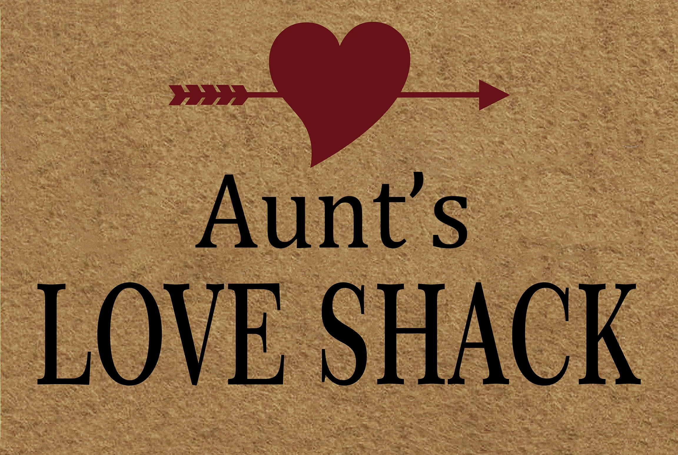 

Doormat Entrance door Floor Mat "Aunt's Love Shack"Anti-Slip Bedroom Rugs Decorative 23.6x15.7inch