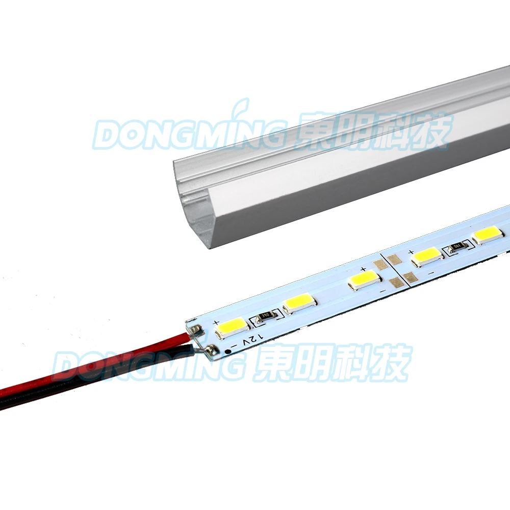 Imagem -04 - Smd m 72 Levou Gabinete Barra de Luz da Liga de Alumínio Perfil 12 v Duro Luces Led Strip Bar Luzes da Cozinha Interior Dc12v Peças Lote 5630