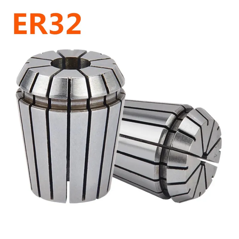 Collet elastis ER32 3mm 4mm 6mm 8mm 10mm, collet mesin ukir CNC presisi tinggi 0.008mm, nosel collet pegas