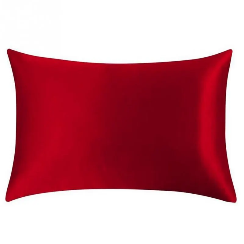 100% Mulberry Silk Pillowcase Top Quality Pillow Case 1 Pc Pillow Cover Silk Pillow Case 51cm x 66cm 13 Colors to Choose