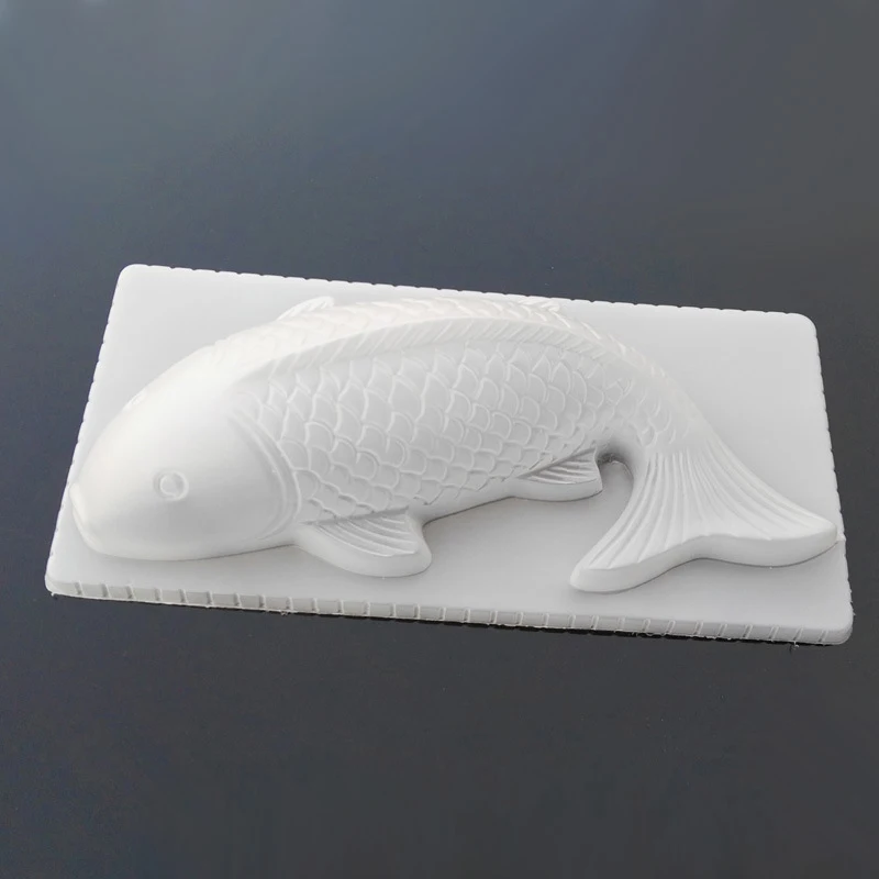 Vacclo DIY 3D Fish Carp Mold Plastic Jelly Handmade Sugar Craft Mold Rice Cake Pudding Chocolate Baking Pastoral Accessories