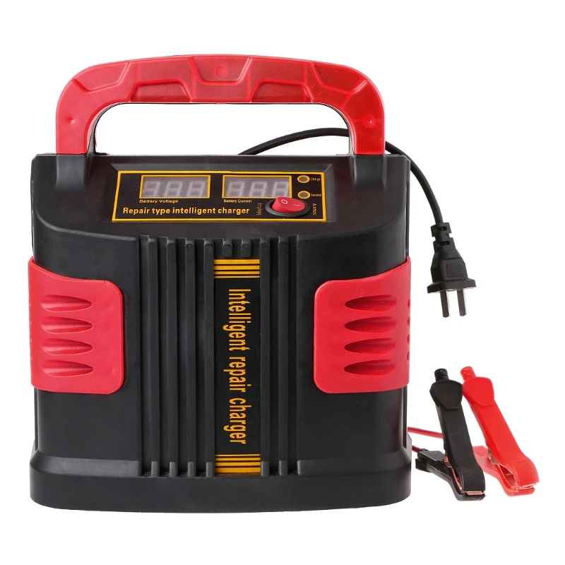 Free delivery 350W 14A AUTO Plus Adjust LCD Battery Charger 12V-24V Car Jump Starter Portable new