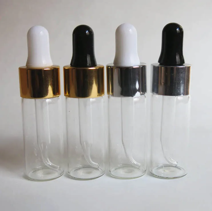 wholesale glass bottle with pipette dropper 10 ml, 1/3 oz dropper glass bottle, clear glass e liquid packaging container