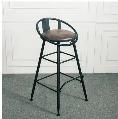 European iron home bar stool.