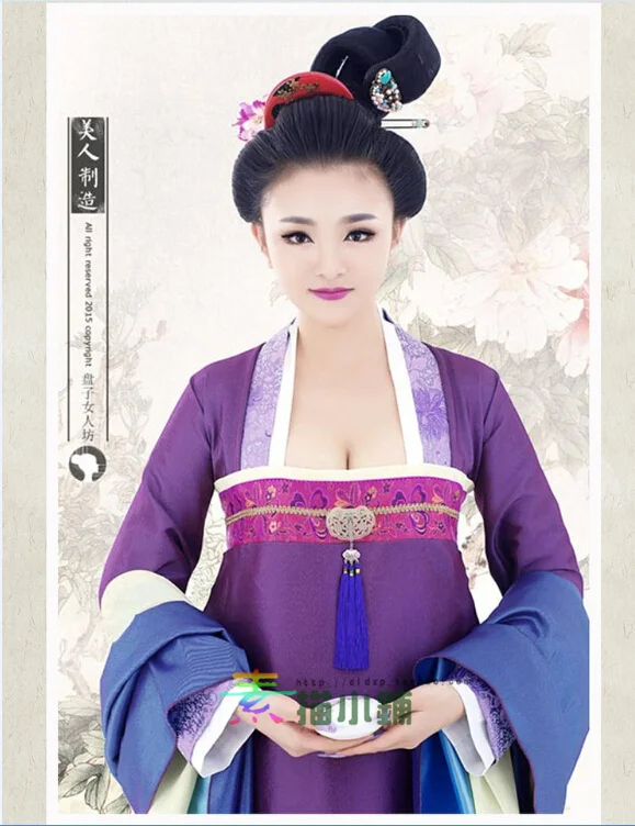 Mei Ren Zhi Zao TV Play Cosmetology High Photo House Tang Dynasty High Waist Dress Princess Empress Costume