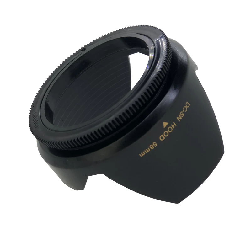 DC-SN 49 52 55 58 62 67 72 77mm Camera Lens Hood Bloemvorm Lotus Type Schroef Mount Voor canon nikon Sony SLR camera lens