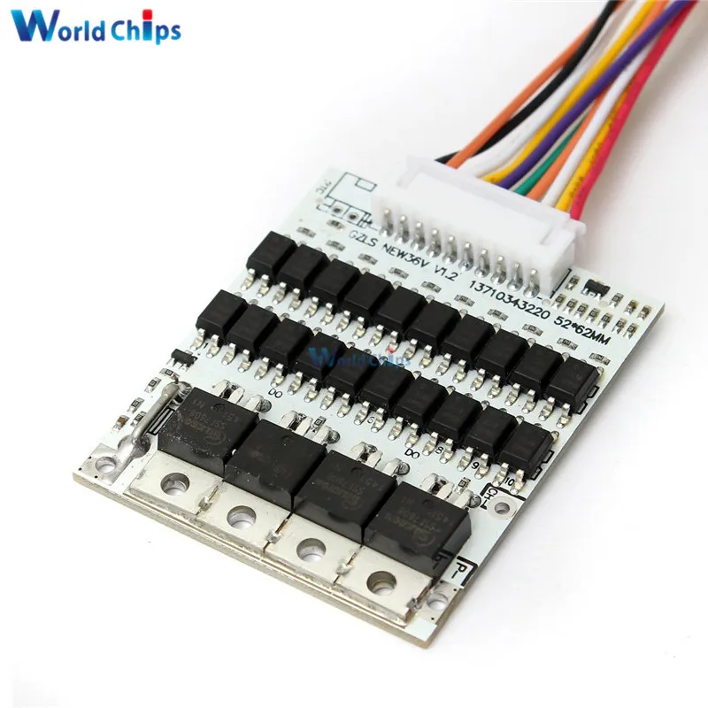 10S 36V Li-ion Lithium Cell 40A 18650 Battery Protection BMS PCB Board Balance