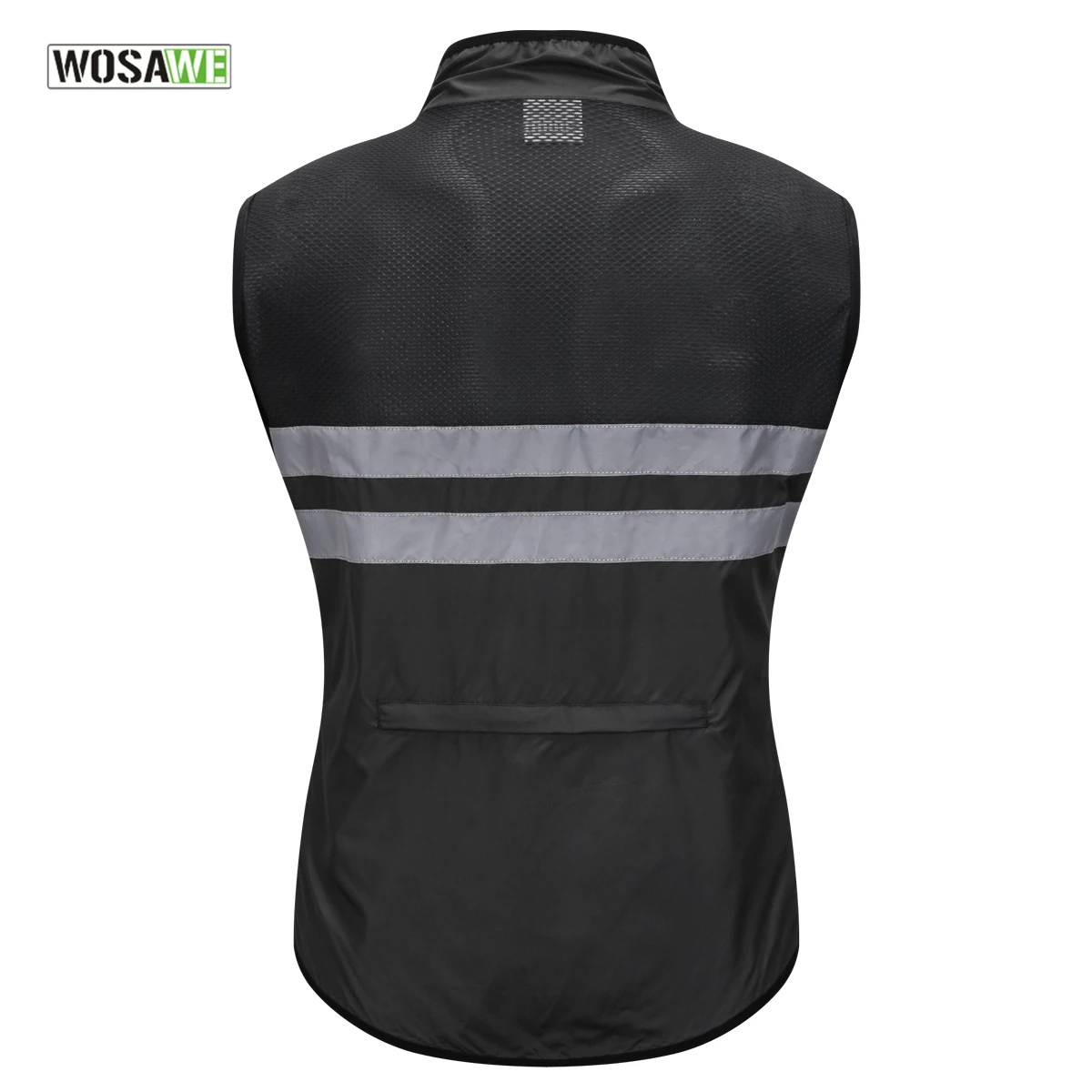 WOSAWE Reflective Cycling Vest Windproof MTB Road Bike Bicycle Sleeveless Jacket Top Cycle Gilet Ciclismo