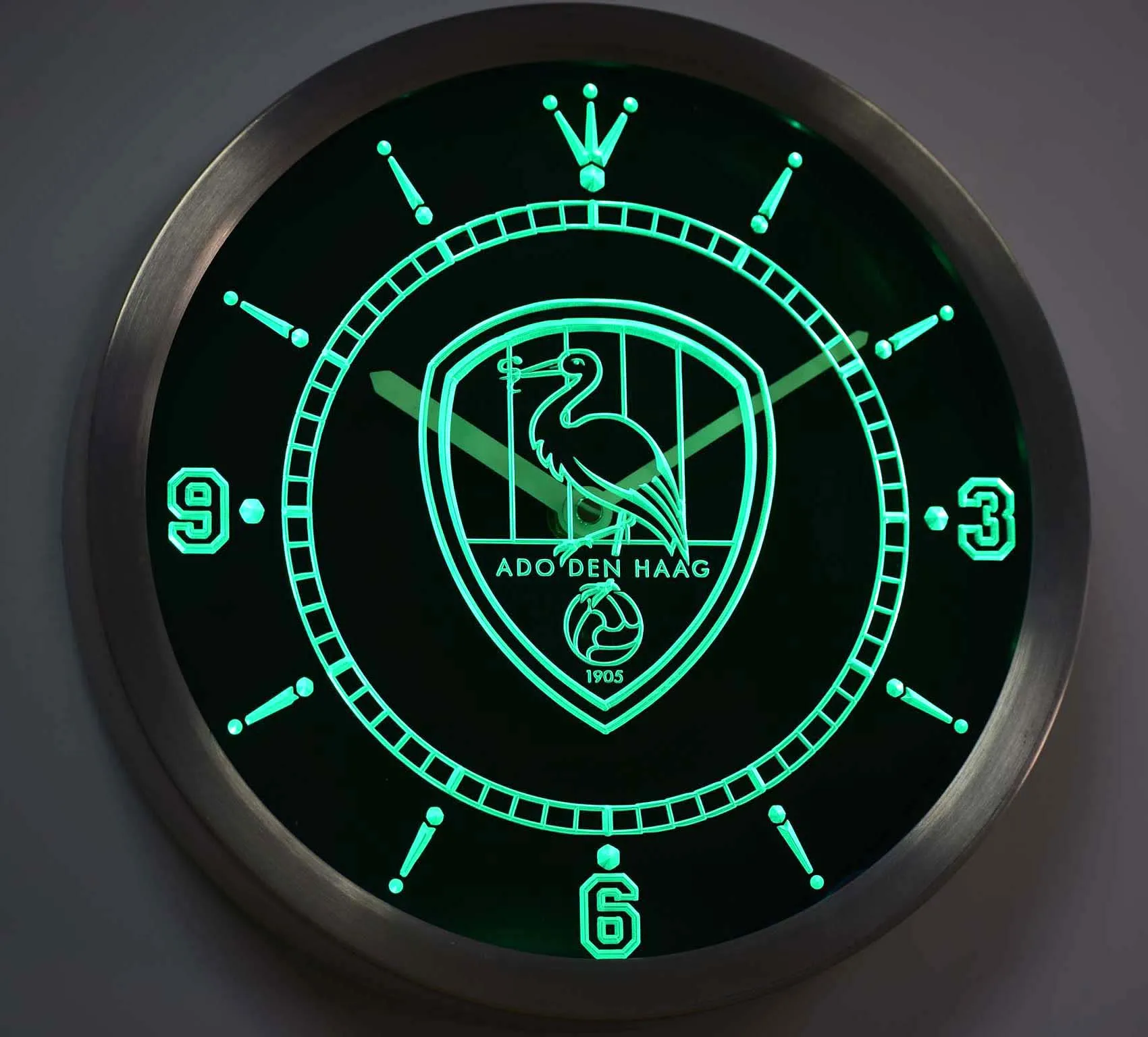 nc1006 ADO Den Haag Eredivisie Neon Light Signs LED Wall Clock