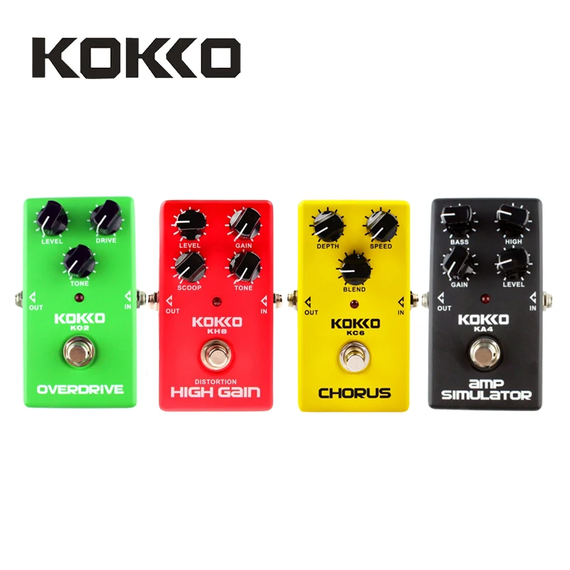 KOKKO KO2/KA4/KC6/KH8 Overdrive/AMP Simulator/Chorus/High Gain Electric Guitar Effect Pedals Guitar Parts & Accessories