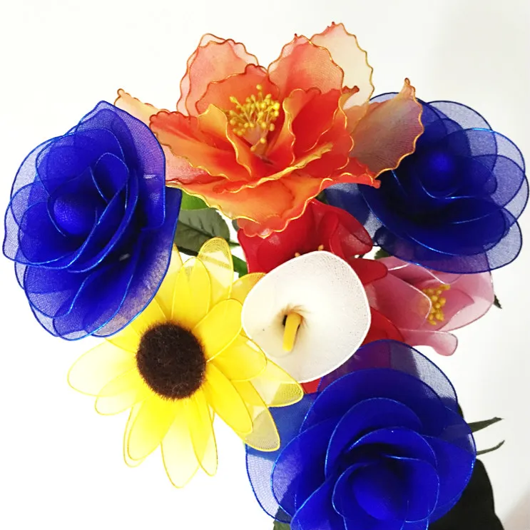 100PCS 80cm Length 22# 0.8mm/0.031Inch Iron Wire For Nylon Stocking Flower DIY Handmade Artificial Flowers Making Materials