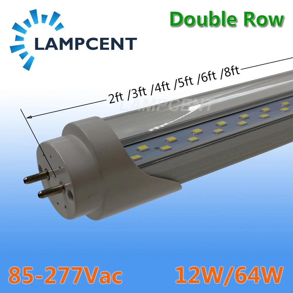 15-30/Pack T8 LED Tube Bulb 4FT 24W 32W G13 Bi Pin Double Strips LED Shop Light