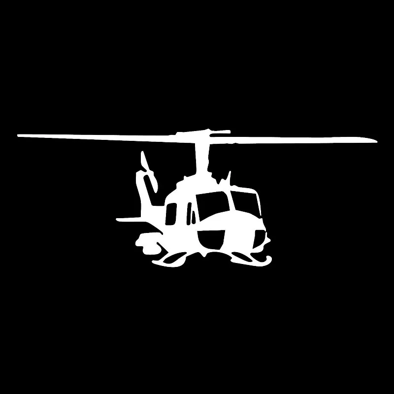 QYPF 18.2cm*7.2cm Characteristic Design Style Helicopter Car Sticker Vinyl Delicate Decal Art Graphical C18-0694