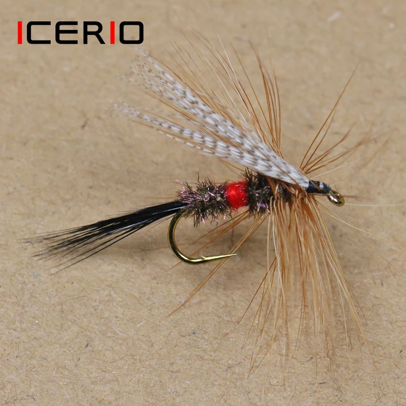 ICERIO 8PCS Royal Wulff Dry Flies Trout Fly Fishing Lures