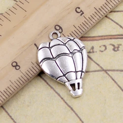 20pcs Charms Hot Air Balloon 25x17mm Tibetan Bronze Silver Color Pendants Antique Jewelry Making DIY Handmade Craft