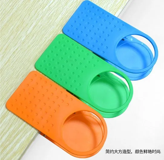 1PC Clip Cup Holder Drink Plastic Cup Coffee Holder Clip Desk Table Multicolour Fit Home Office KX 328