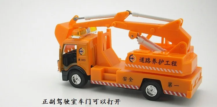 掘削機子供男の子面白い金属教育都市建設プルバックトラック電気メンテナンストラック高速道路