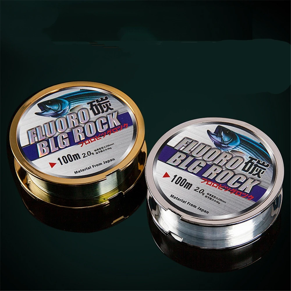 Mavllos Fluorocarbon Coating Nylon Line Fishing 100m Super Strong Leader Carbon Fiber Carp Monofilament Fly Fishing Line
