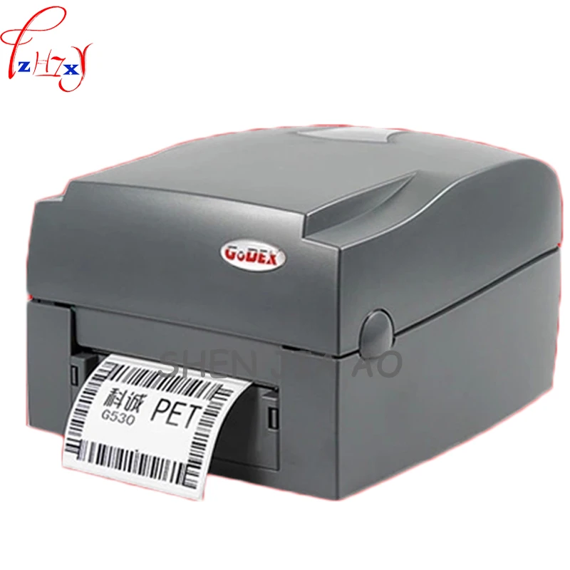 

G530U 300dpi label barcode printer stickers washing water Mark jewelry clothing tag bar code printer 110-240V