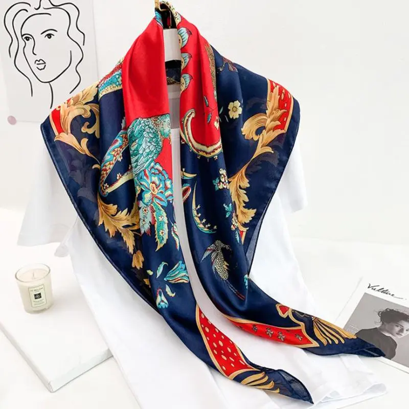 

KOI LEAPING New fashion scarf for ladies Flower and bird forest printing scarf shawl decorative headscarf Variety shawl