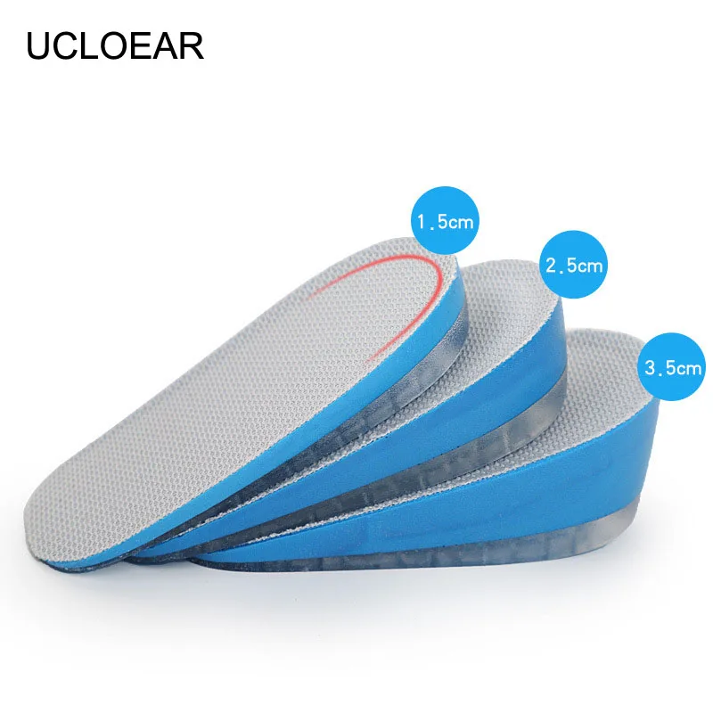 

UCLOEAR Heel Cushions For Shoes 1.5/2.5/3.5 cm Height Increase Shoes Half Cushion Air Cushion Heel Invisible Heel Cushion