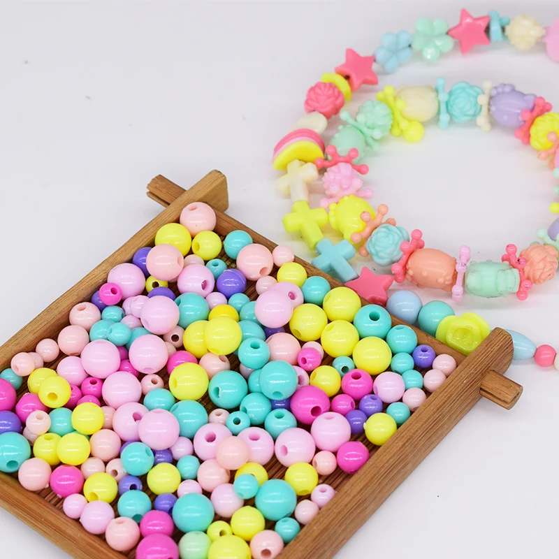 50 PCS Beads Toy For Children Fit DIY Bracelet/Jewelry Making Funny Kids Handwork Entertainment Handmade Fitting New Wholesale