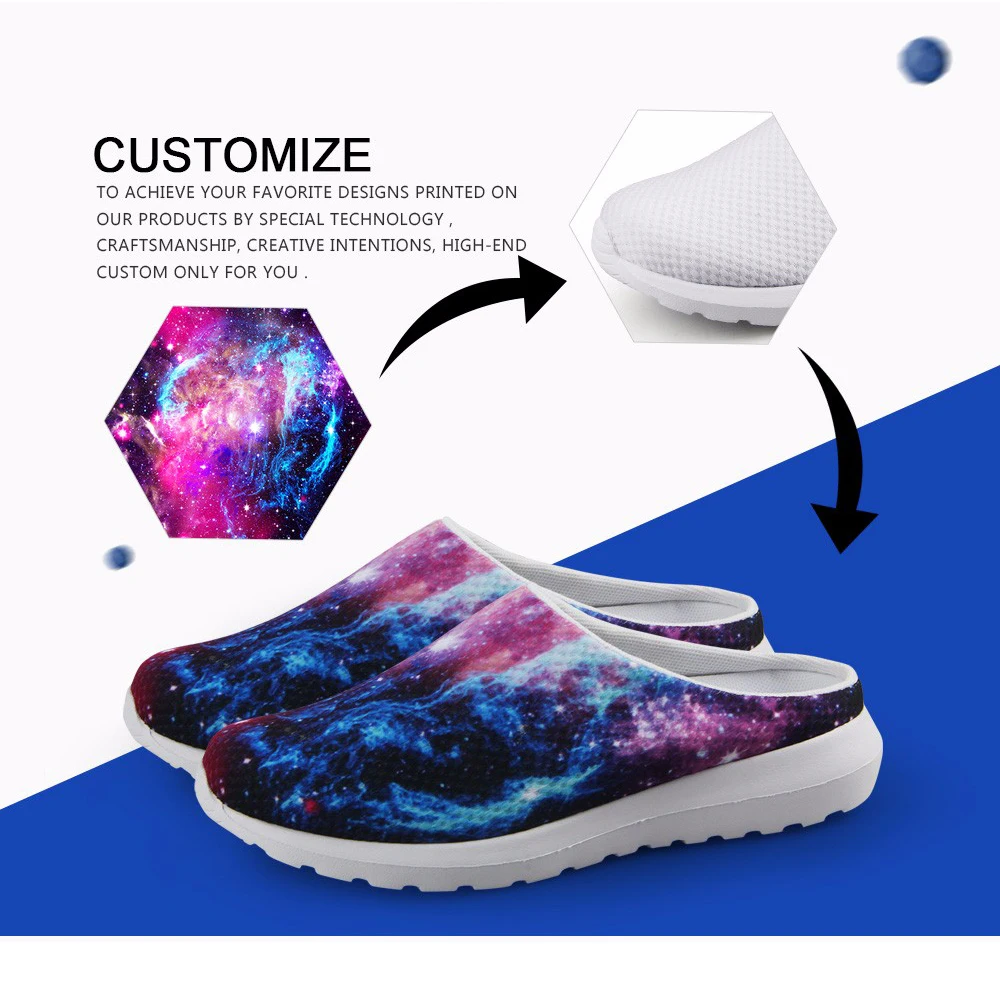 Noisydesigns Customize Image DIY Summer Women Sandals Clogs Ladies Beach Slippers EVA Garden Hole Shoes Female Dropshipping