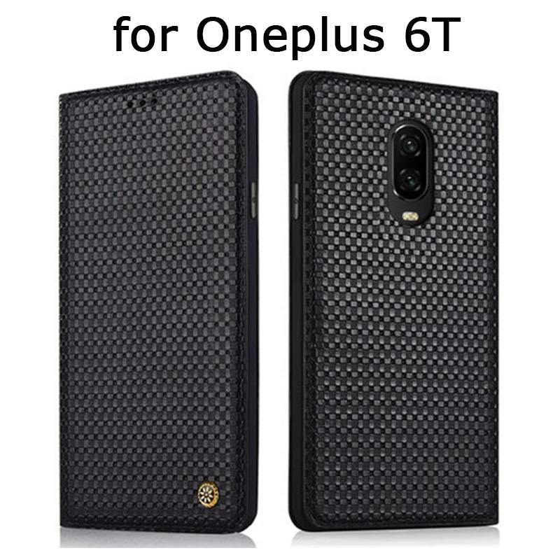 

Чехол для Oneplus 6T, защитная пленка для экрана из закаленного стекла для 1 + 6T A6010, Роскошный чехол из натуральной коровьей кожи для телефона