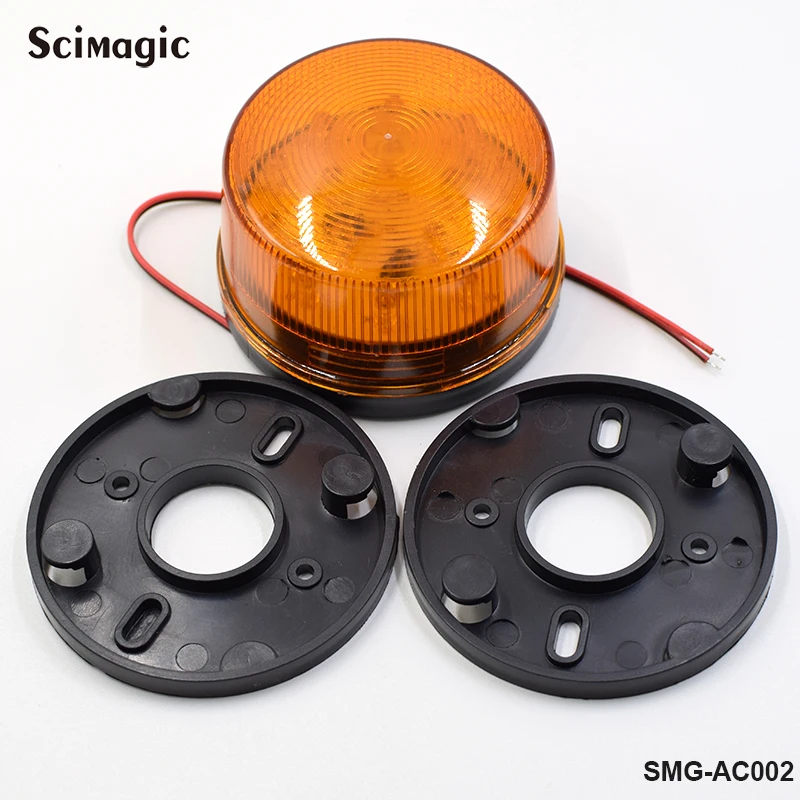 1pcs 24V Safety Alarm Strobe Signal Warning Light Yellow LED Light Flashing Light