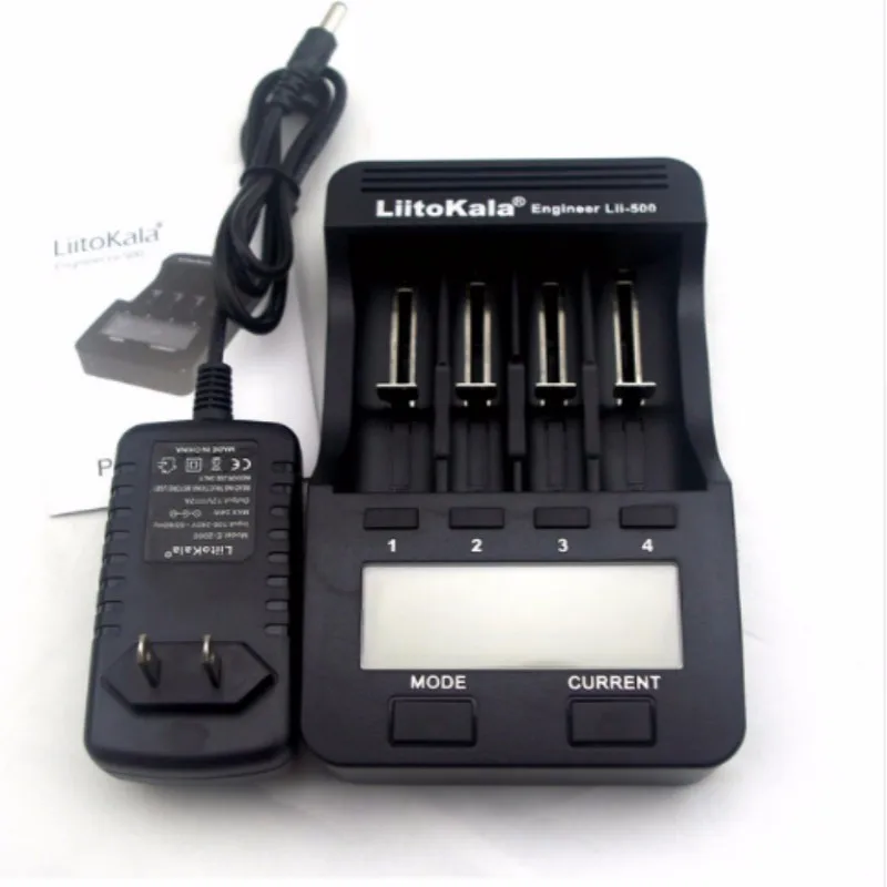 LiitoKala Lii-500 Multifunction 3.7V 18650 18350 1.2V AA AAA Battery Capacity Test, USB 5V Output, Large LCD Display