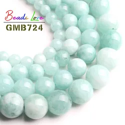 Size 6/8/10/12mm Angelite Stone Beads For Jewelry Making Round Shape Loose Spacer DIY Necklace Bracelet 15 Inches Wholesale