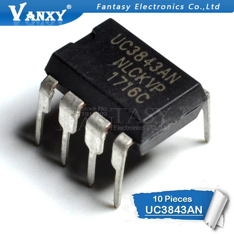 10PCS UC3843AN UC3843A DIP UC3843 DIP-8 UC3843BN UC3842AN UC3844AN UC3845AN UC3842BN UC3844BN UC3845BN  UC3842 UC3844 UC3845