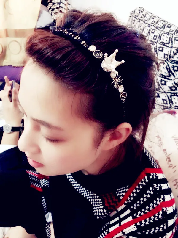

Fashion Luxurious Rhinestone Crown Hair Hoop Headband Hairband for Women Girls crystal Bow Hair Band Hair Accessories