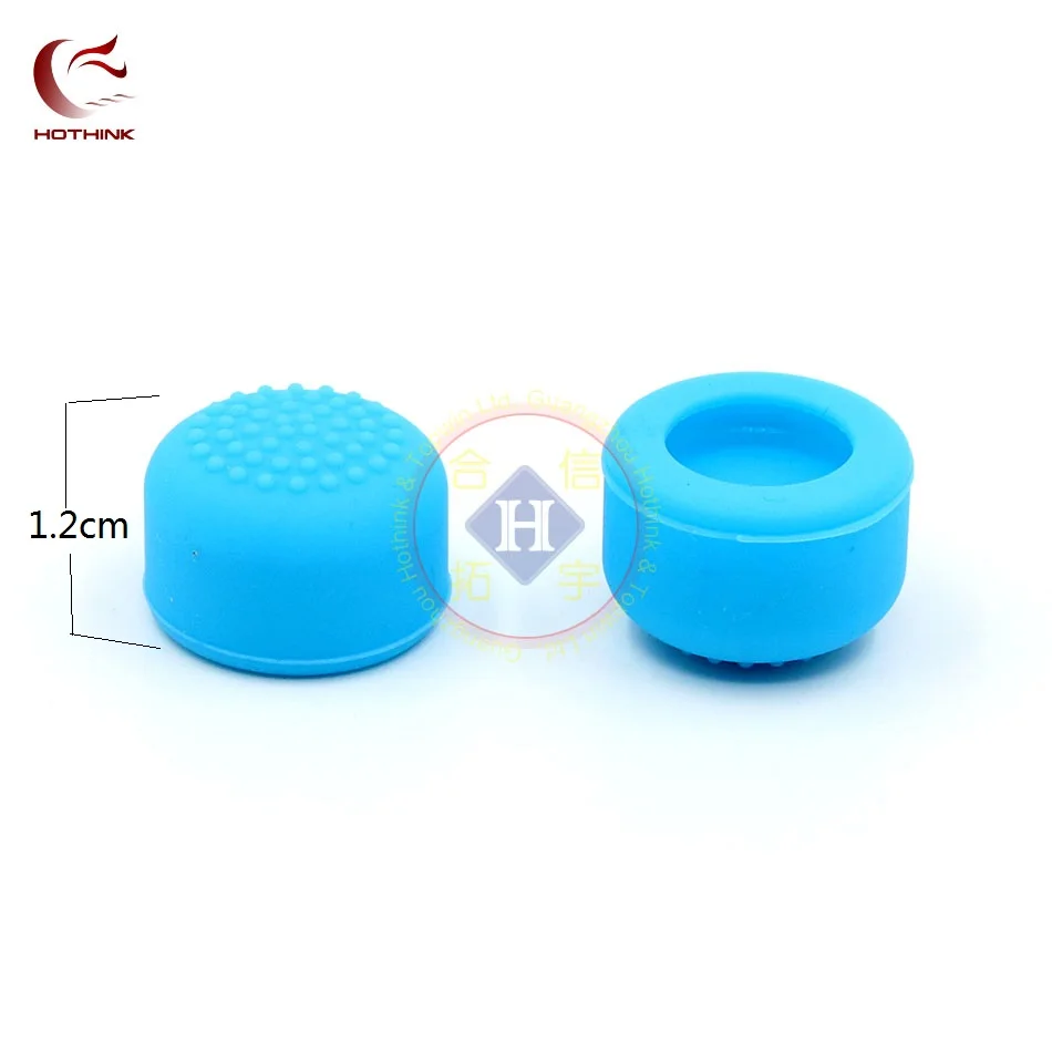 HOTHINK (4 قطعة) 2 قطعة صعد قبعات غطاء + 2 قطعة سيليكون التناظرية قبضة الإبهام عصا زر كاب غطاء لنينتندو التبديل NS