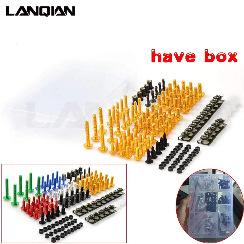 

Universal Motorcycle CNC Fairing Body Bolts Spire Screw Spring Nuts FOR SUZUKI Burgman 200 400 650 DRZ 70 125 250 JR 50 Z800