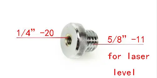 2pcs 1/4"-20 to 5/8"-11 Threaded Female to Male fr Tripod laser level Adapter