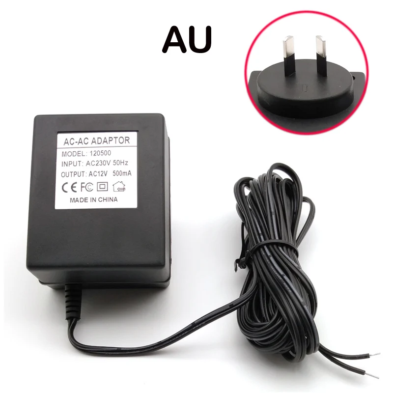 Power Adapter EU US UK Plug 12V 18V AC Transformer Charger for Wifi Wireless Doorbell Camera IP Video Intercom Ring 120V-240V