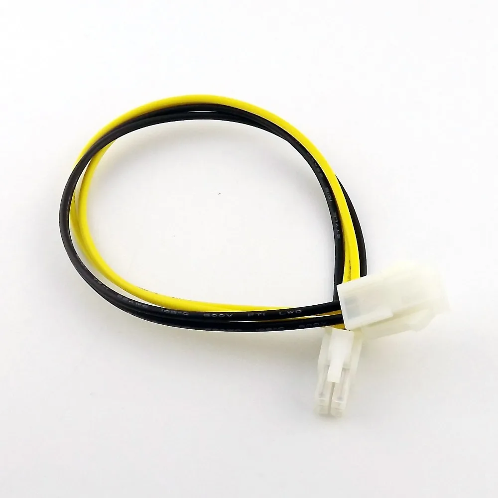 

10pcs 4 Pin ATX Male to ATX 4 Pin Female PC CPU Motherboard Power Adapter Extension Connector Cable Cord 30cm