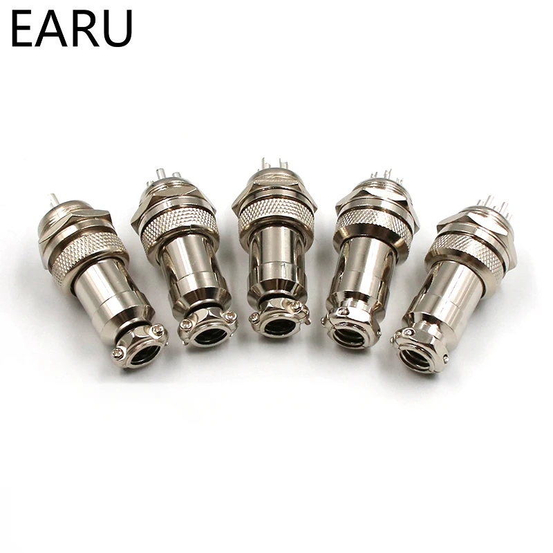 1Set GX20 Aviation Connector Plug Socket Circular Connector 2 3 4 5 6 7 8 9 10 12 13 14 15 Pin M19 19mm Cable Wire Male Female