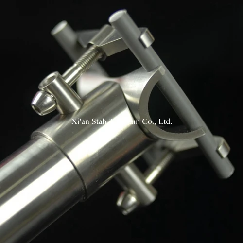 Titanium Gr5 (Ti-6AL/4V) Top clamp 2-bolt style Seatpost Seat post  27.2 * 350mm / 27.2 * 400mm  / 31.6 * 350mm 31.6*400mm